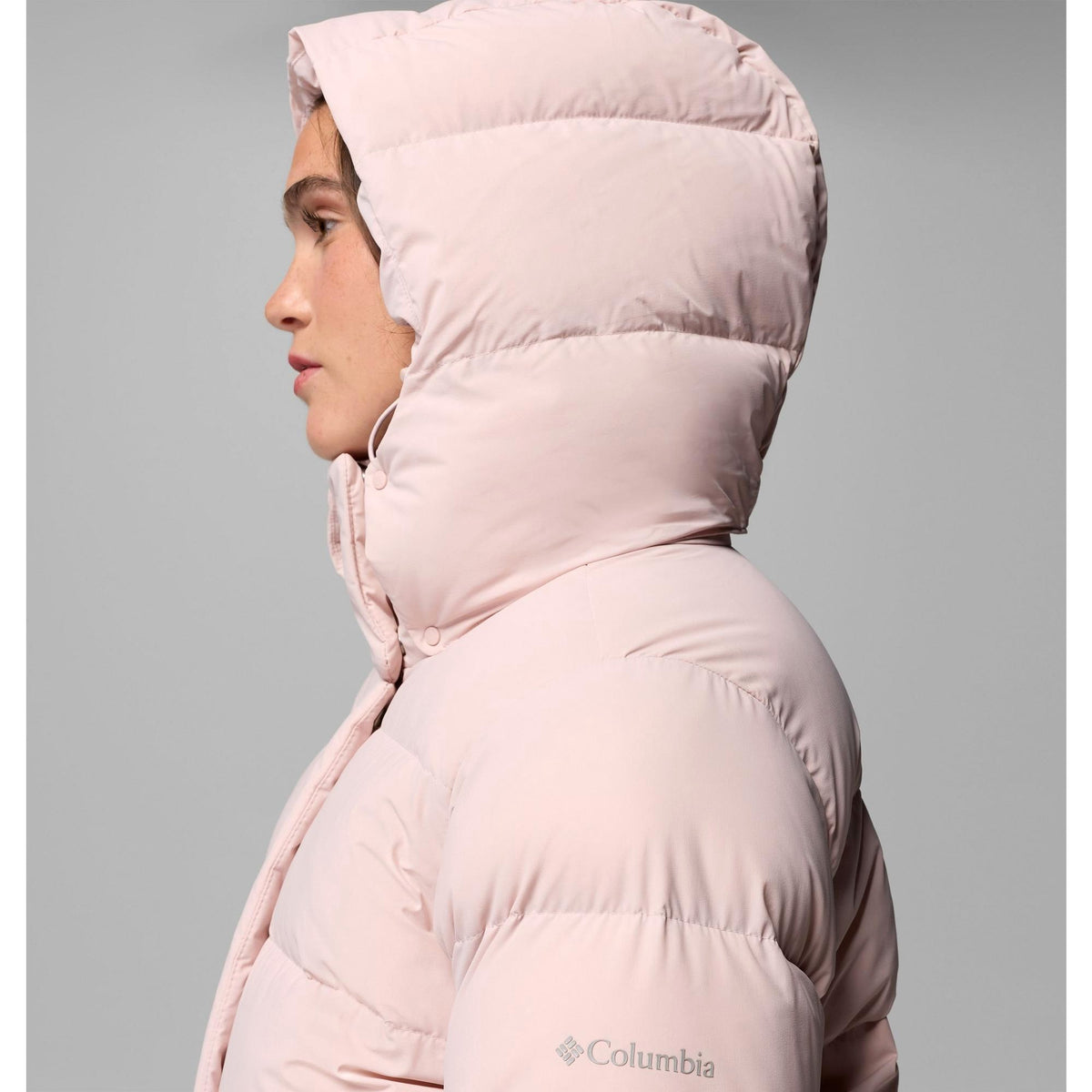 Columbia Women's Amaze Puff Hooded Jacket - Mineral Pink