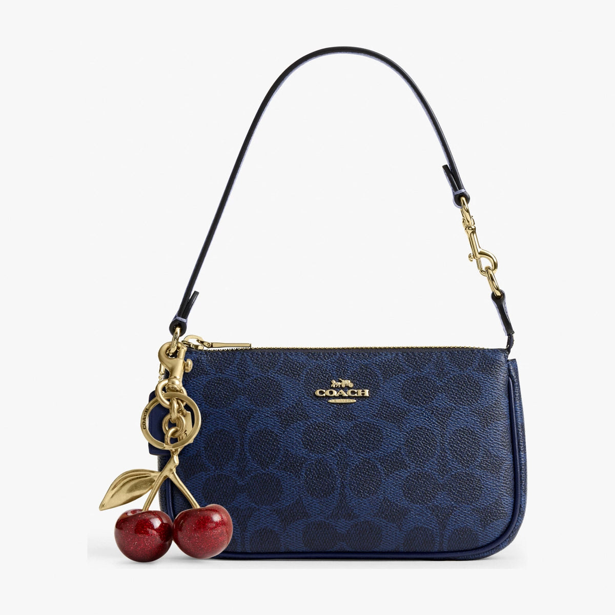Coach Nolita 19 In Signature Canvas - Gold/Navy