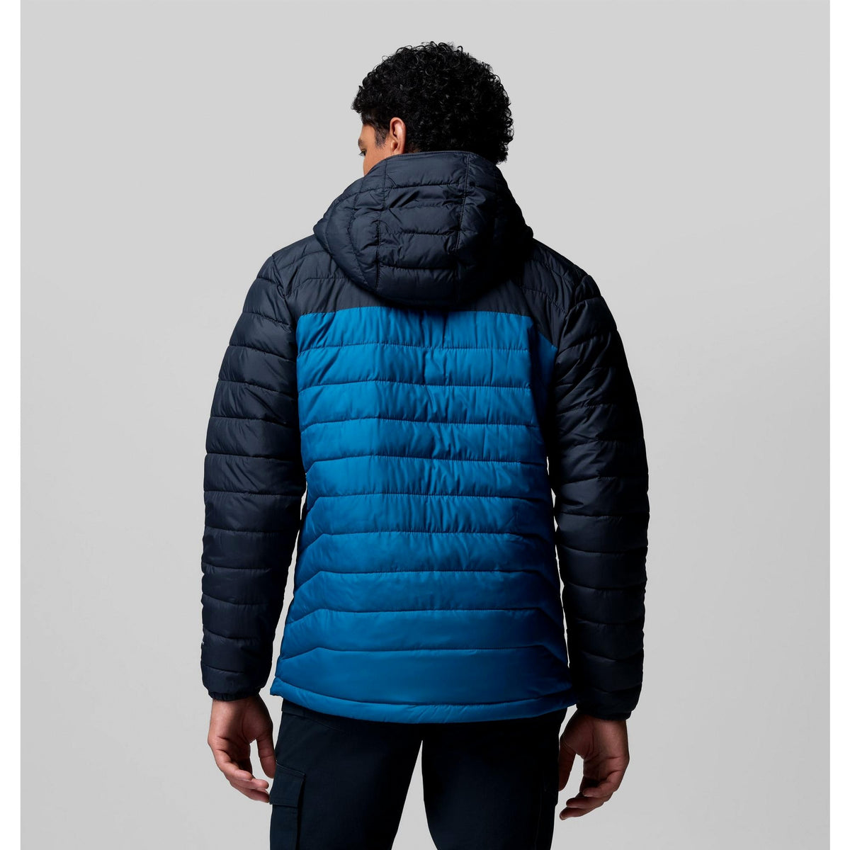 Columbia Men's Powder Lite II Hooded Jacket - Phoenix Blue, Black