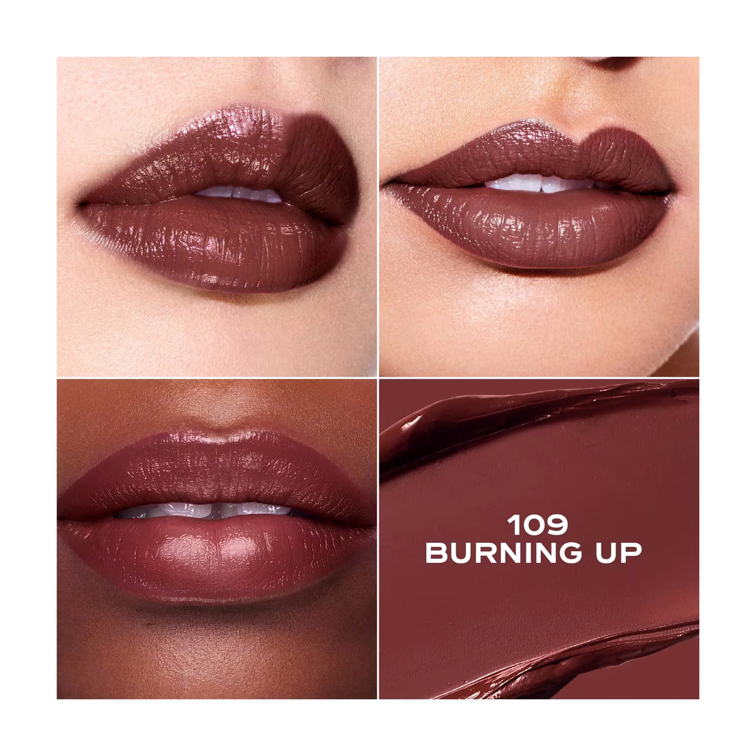 Marc Jacobs Heart On Lipstick - BURNING UP - DEEP DARK BROWN
