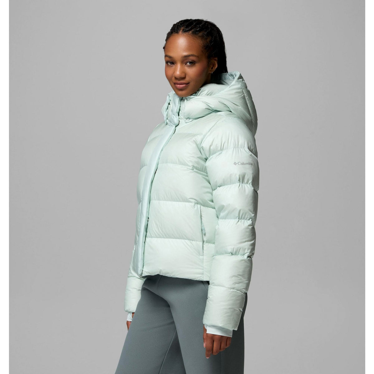 Columbia Women's Amaze Puff Hooded Jacket - Tea Light Pearl Shine
