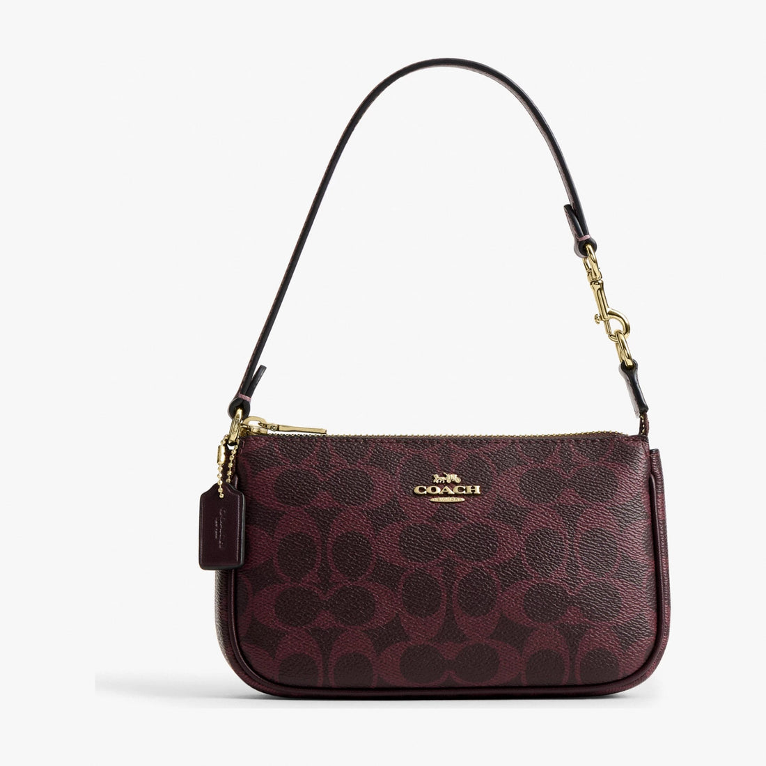 Coach Nolita 19 In Signature Canvas - Gold/Black Currant