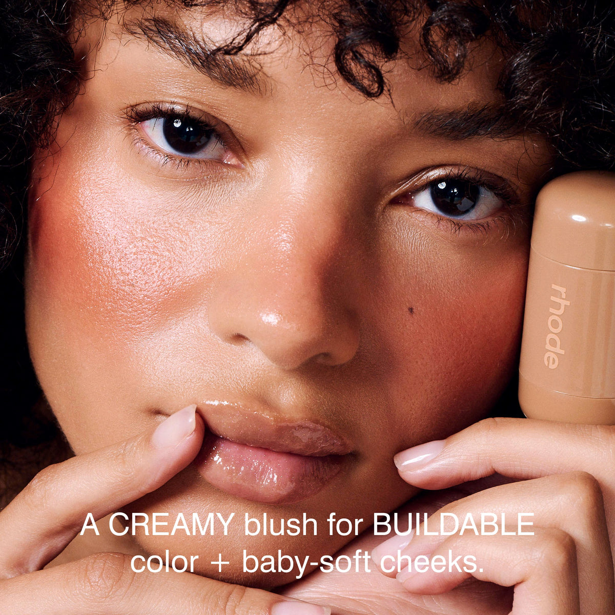 Rhode Pocket Blush Buildable Hydrating Cream Blush - Sun Soak - spiced orange