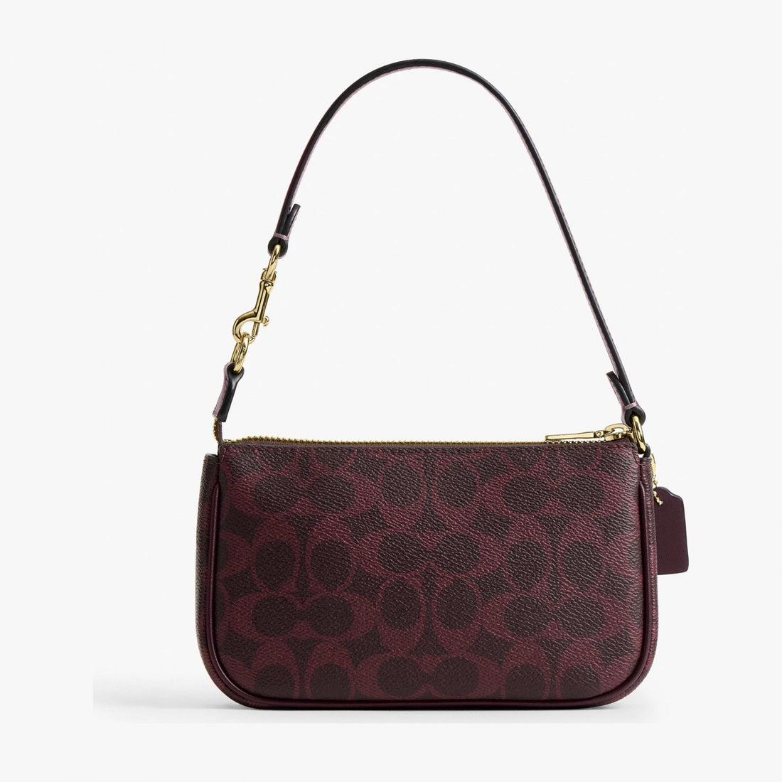 Coach Nolita 19 In Signature Canvas - Gold/Black Currant