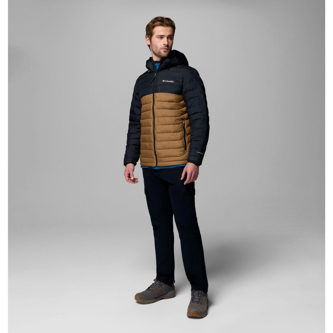 Columbia Men's Powder Lite II Hooded Jacket - Delta, Black
