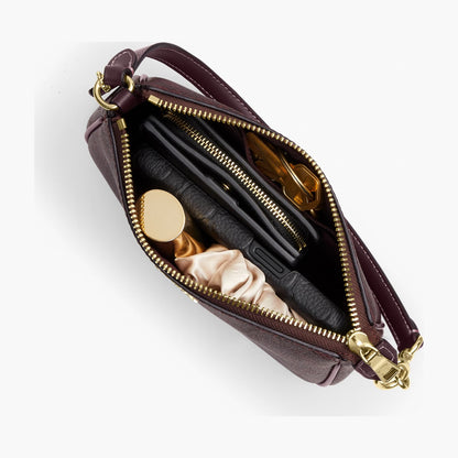 Coach Nolita 19 In Signature Canvas - Gold/Black Currant