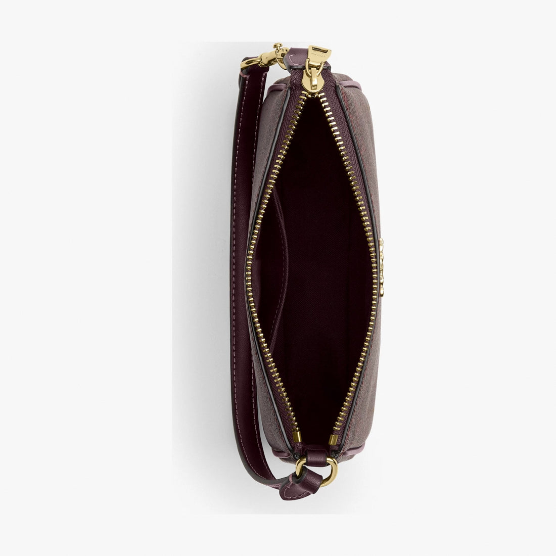 Coach Nolita 19 In Signature Canvas - Gold/Black Currant
