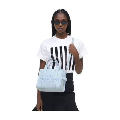 Marc Jacobs The Leather Small Tote Bag - CLOUD BLUE