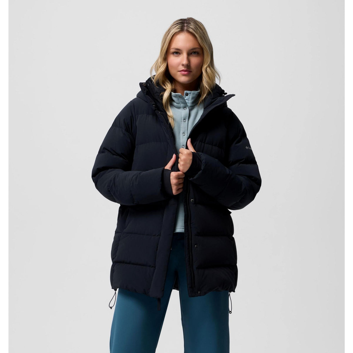 Columbia Women's Amaze Puff Mid Hooded Jacket - Black
