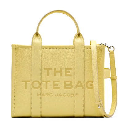 Marc Jacobs The Leather Medium Tote Bag - CUSTARD