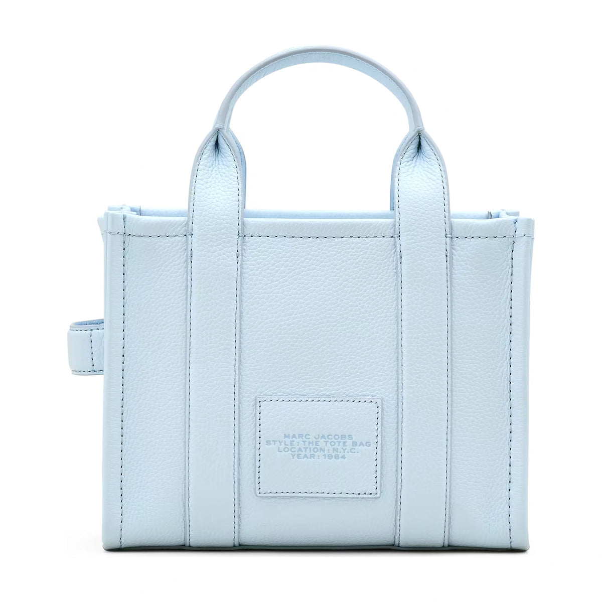 Marc Jacobs The Leather Small Tote Bag - CLOUD BLUE