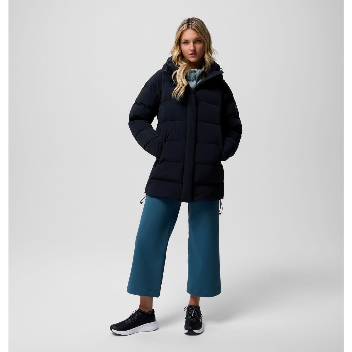Columbia Women's Amaze Puff Mid Hooded Jacket - Black