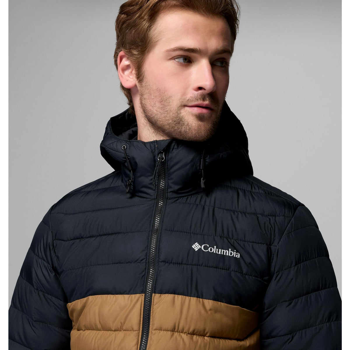 Columbia Men's Powder Lite II Hooded Jacket - Delta, Black