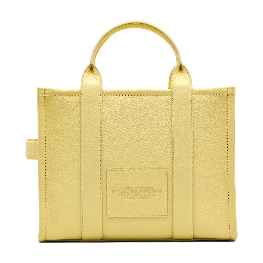 Marc Jacobs The Leather Medium Tote Bag - CUSTARD