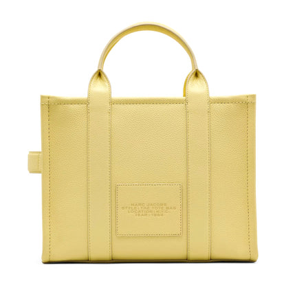 Marc Jacobs The Leather Medium Tote Bag - CUSTARD