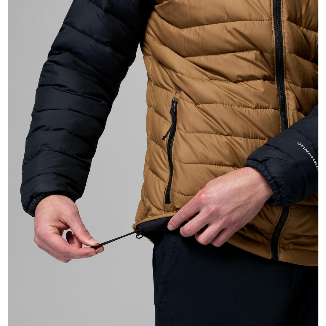 Columbia Men's Powder Lite II Hooded Jacket - Delta, Black