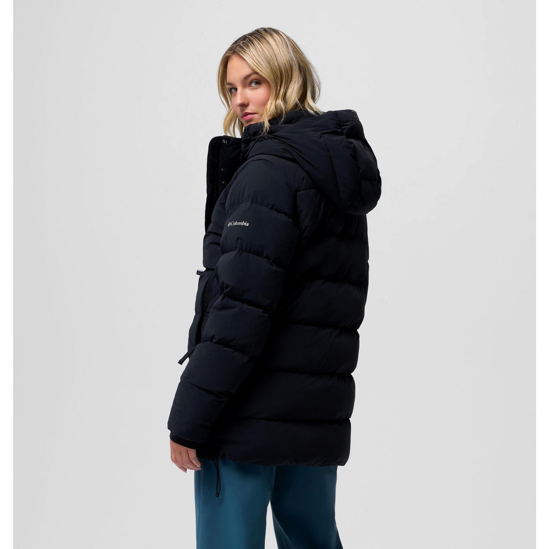 Columbia Women's Amaze Puff Mid Hooded Jacket - Black