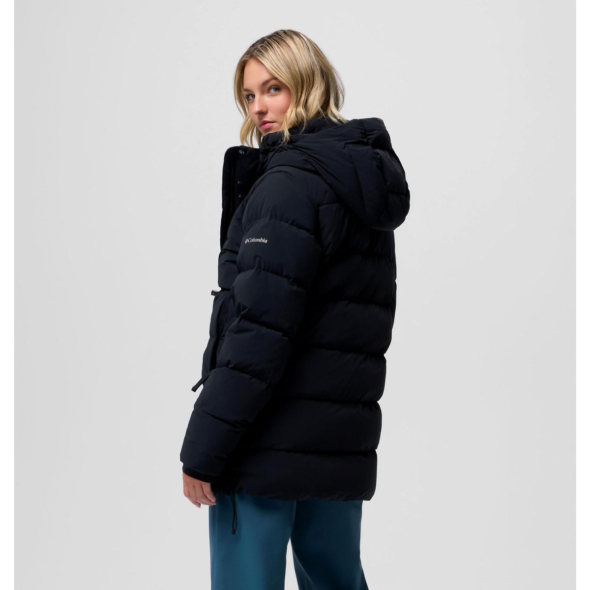 Columbia Women's Amaze Puff Mid Hooded Jacket - Black