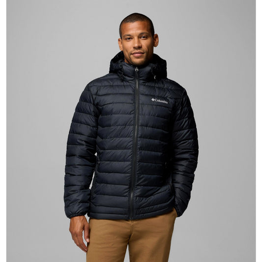 Columbia Men's Powder Lite II Hooded Jacket - Black Ripstop