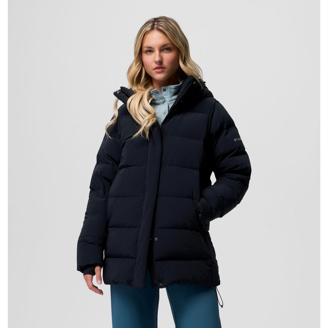 Columbia Women's Amaze Puff Mid Hooded Jacket - Black