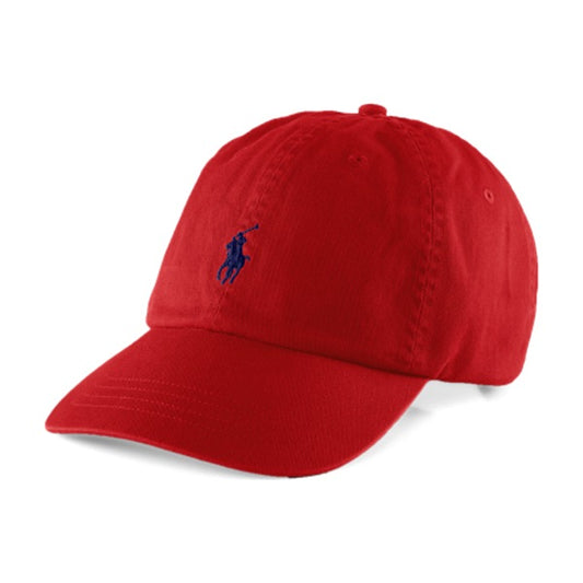 Polo Ralph Lauren The Iconic Cotton Chino Ball Cap - Red/Blue