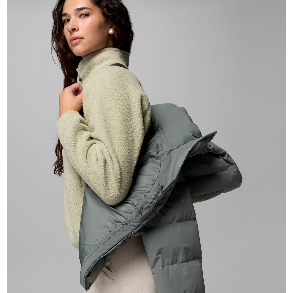 Columbia Women's Amaze Puff Hooded Jacket - Sedona Sage