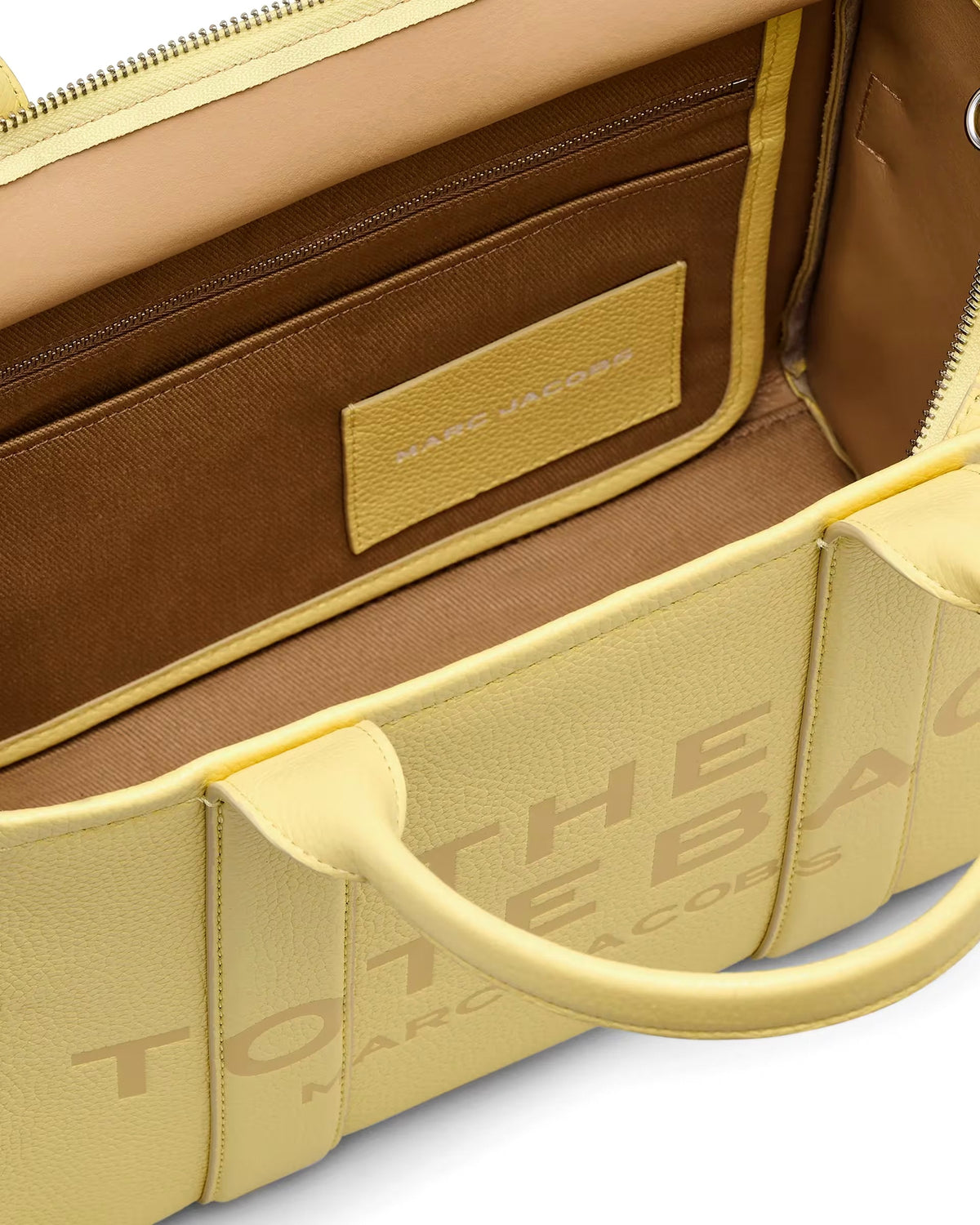 Marc Jacobs The Leather Medium Tote Bag - CUSTARD