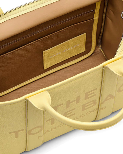 Marc Jacobs The Leather Medium Tote Bag - CUSTARD