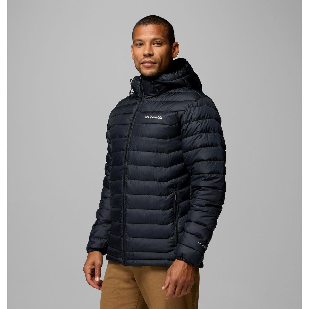 Columbia Men's Powder Lite II Hooded Jacket - Black Ripstop