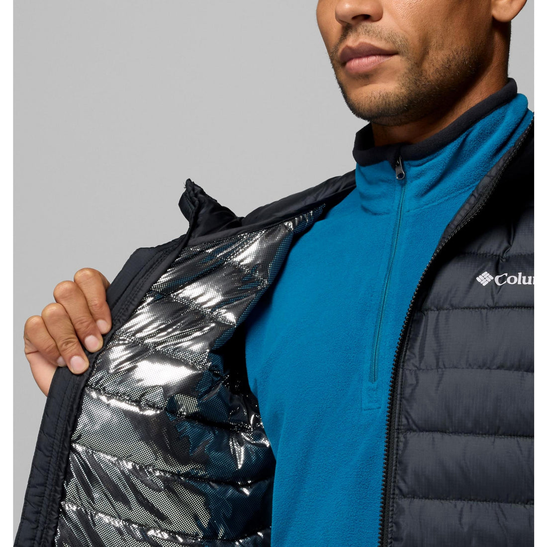 Columbia Men's Powder Lite II Hooded Jacket - Black Ripstop