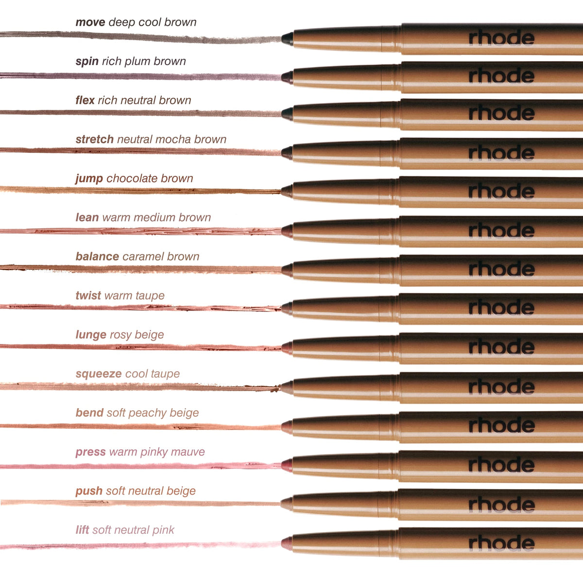 Rhode Peptide Lip Shape Contouring Lip Shaper - Lean - warm medium brown