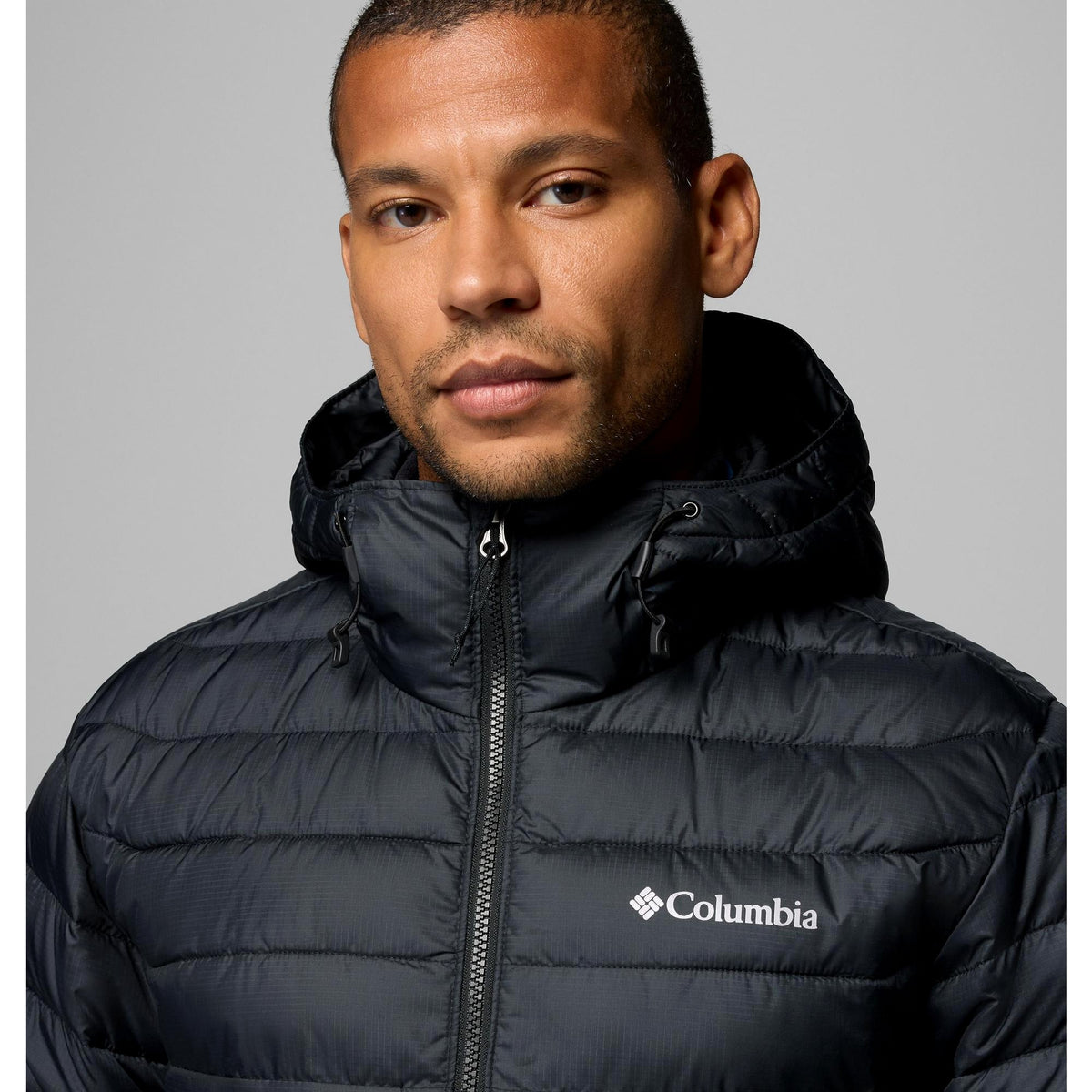 Columbia Men's Powder Lite II Hooded Jacket - Black Ripstop