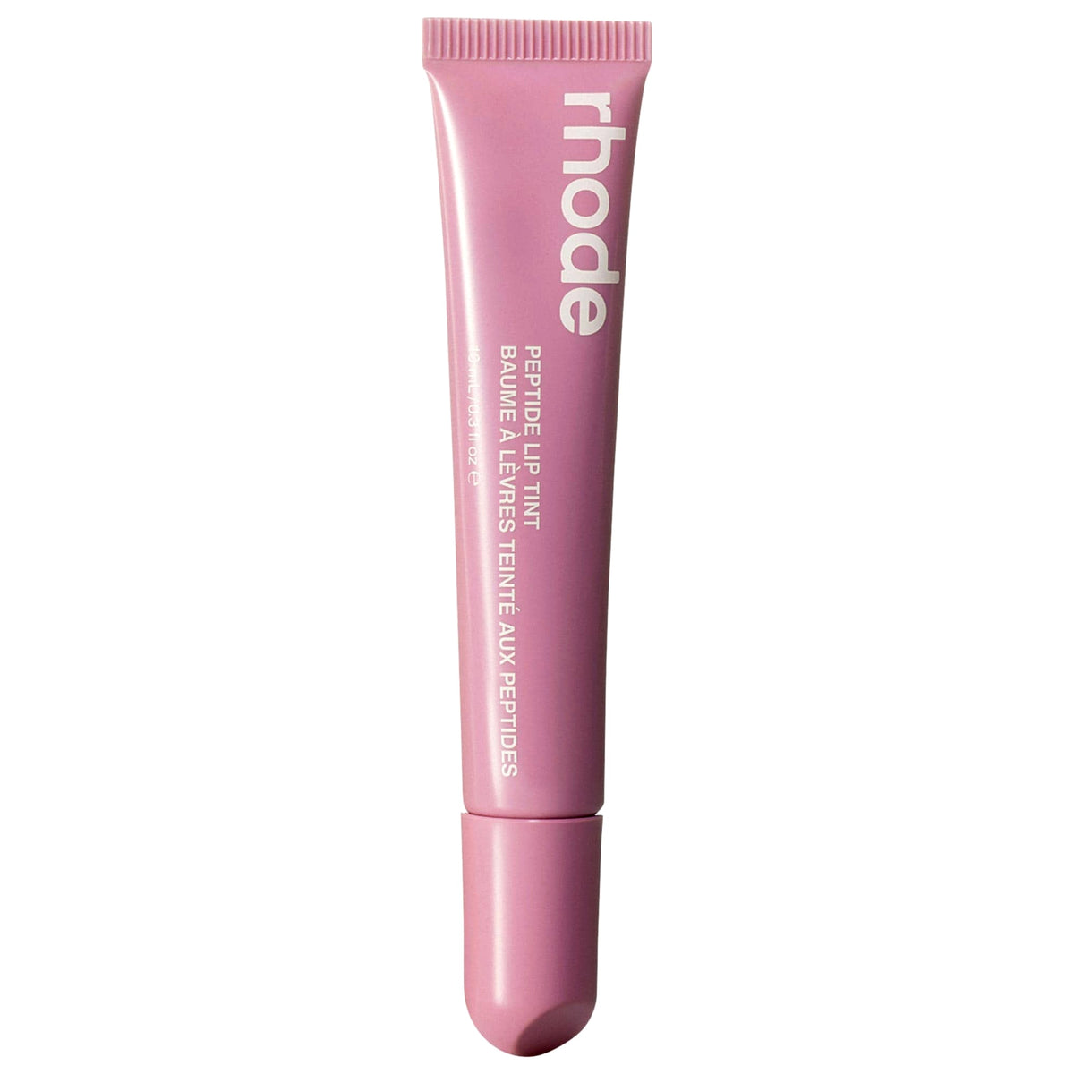 Rhode Peptide Lip Tint Nourishing Glaze - Pretzel - shimmery warm mauve + caramel-glazed pretzel scent