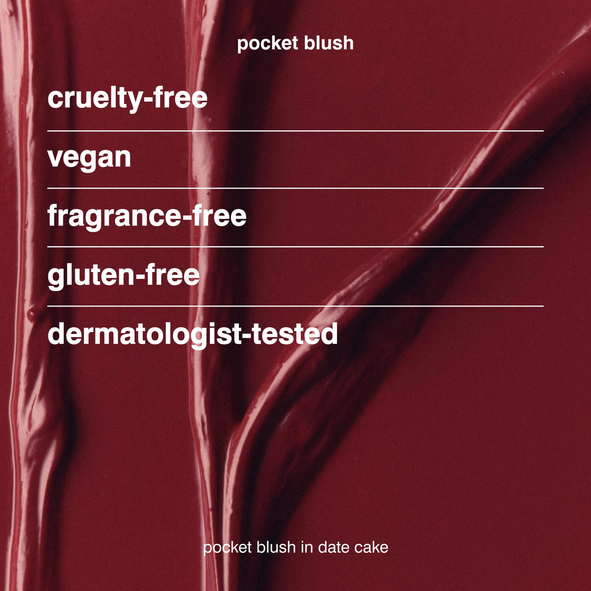 Rhode Pocket Blush Buildable Hydrating Cream Blush - Date Cake - warm red berry