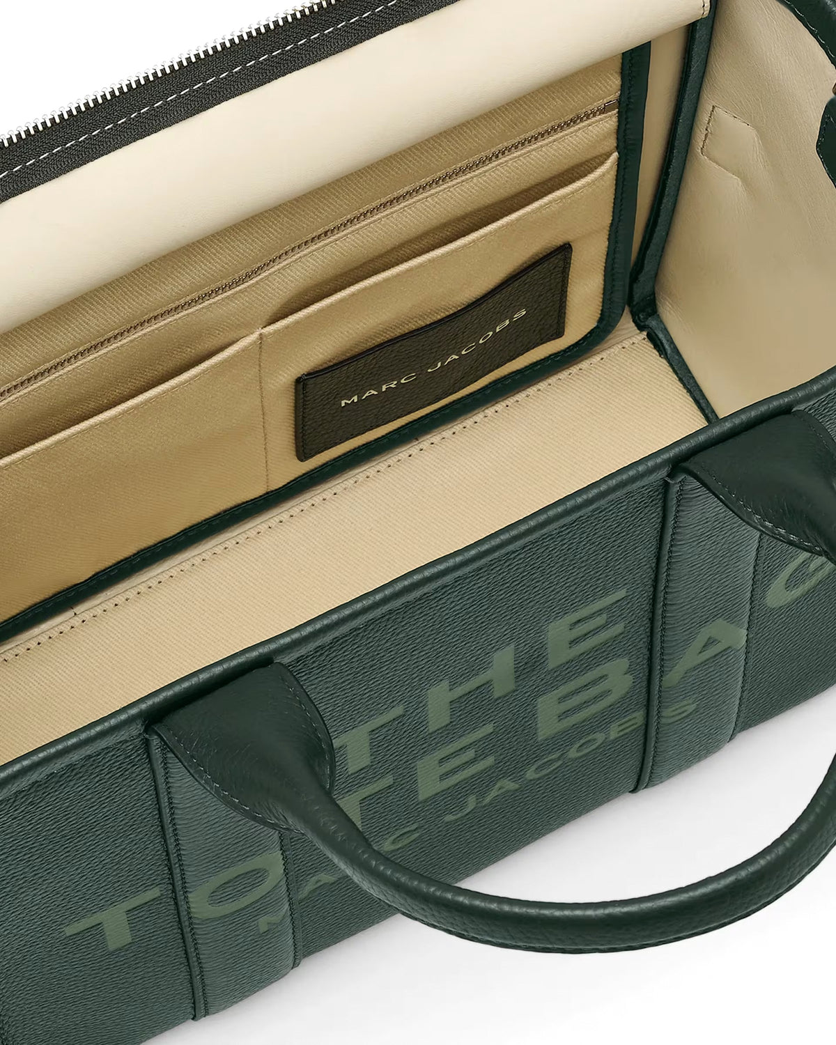 Marc Jacobs The Leather Medium Tote Bag - IVY