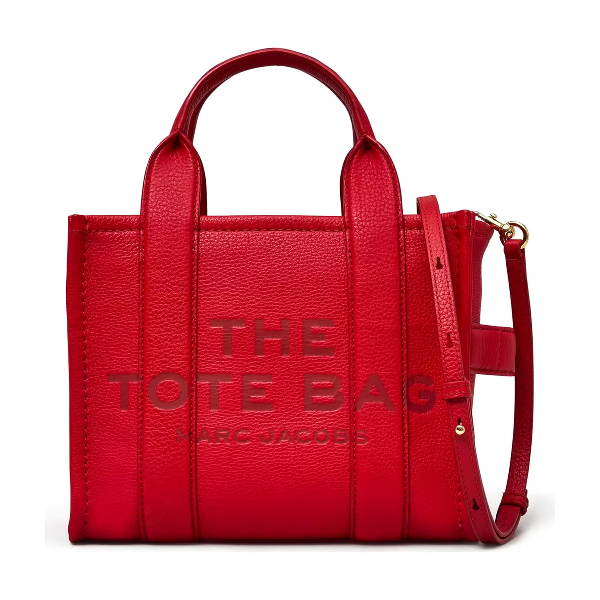 Marc Jacobs The Leather Small Tote Bag - TRUE RED