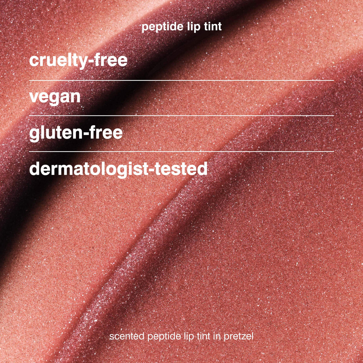 Rhode Peptide Lip Tint Nourishing Glaze - Pretzel - shimmery warm mauve + caramel-glazed pretzel scent