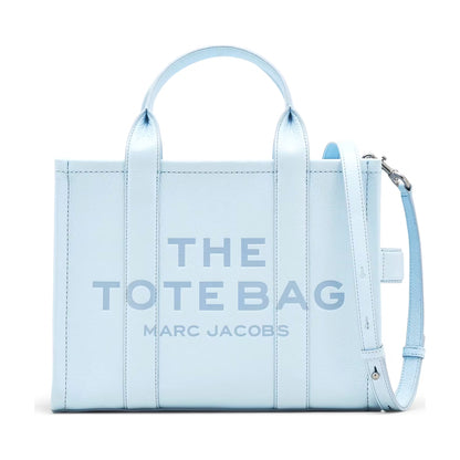 Marc Jacobs The Leather Medium Tote Bag - CLOUD BLUE