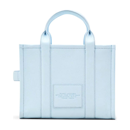 Marc Jacobs The Leather Medium Tote Bag - CLOUD BLUE
