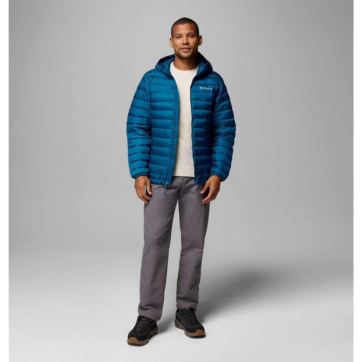 Columbia Men's Powder Lite II Hooded Jacket - Phoenix Blue Ripstop