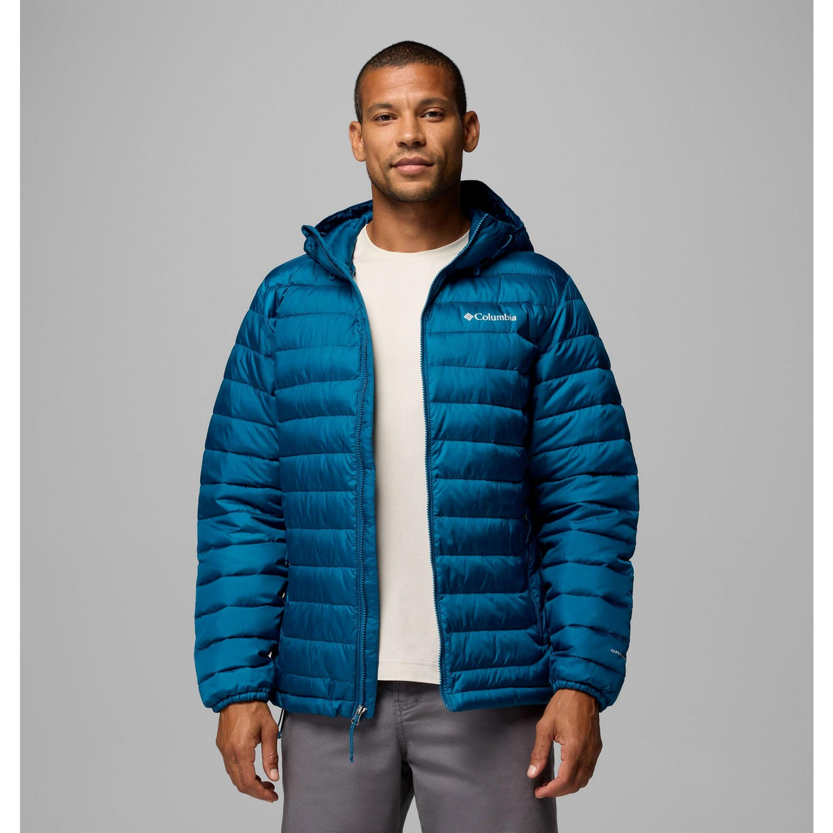 Columbia Men's Powder Lite II Hooded Jacket - Phoenix Blue Ripstop