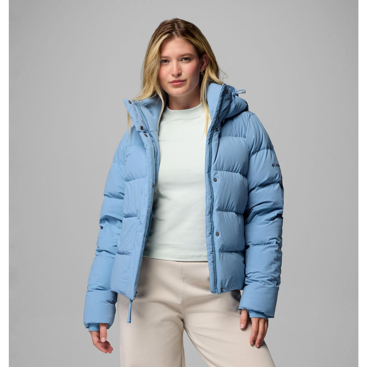 Columbia Women's Amaze Puff Hooded Jacket - Rainy Day