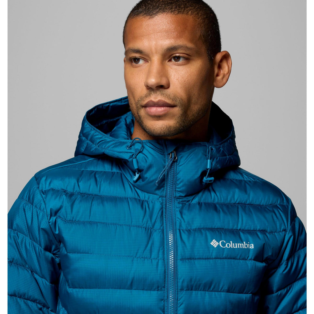 Columbia Men's Powder Lite II Hooded Jacket - Phoenix Blue Ripstop
