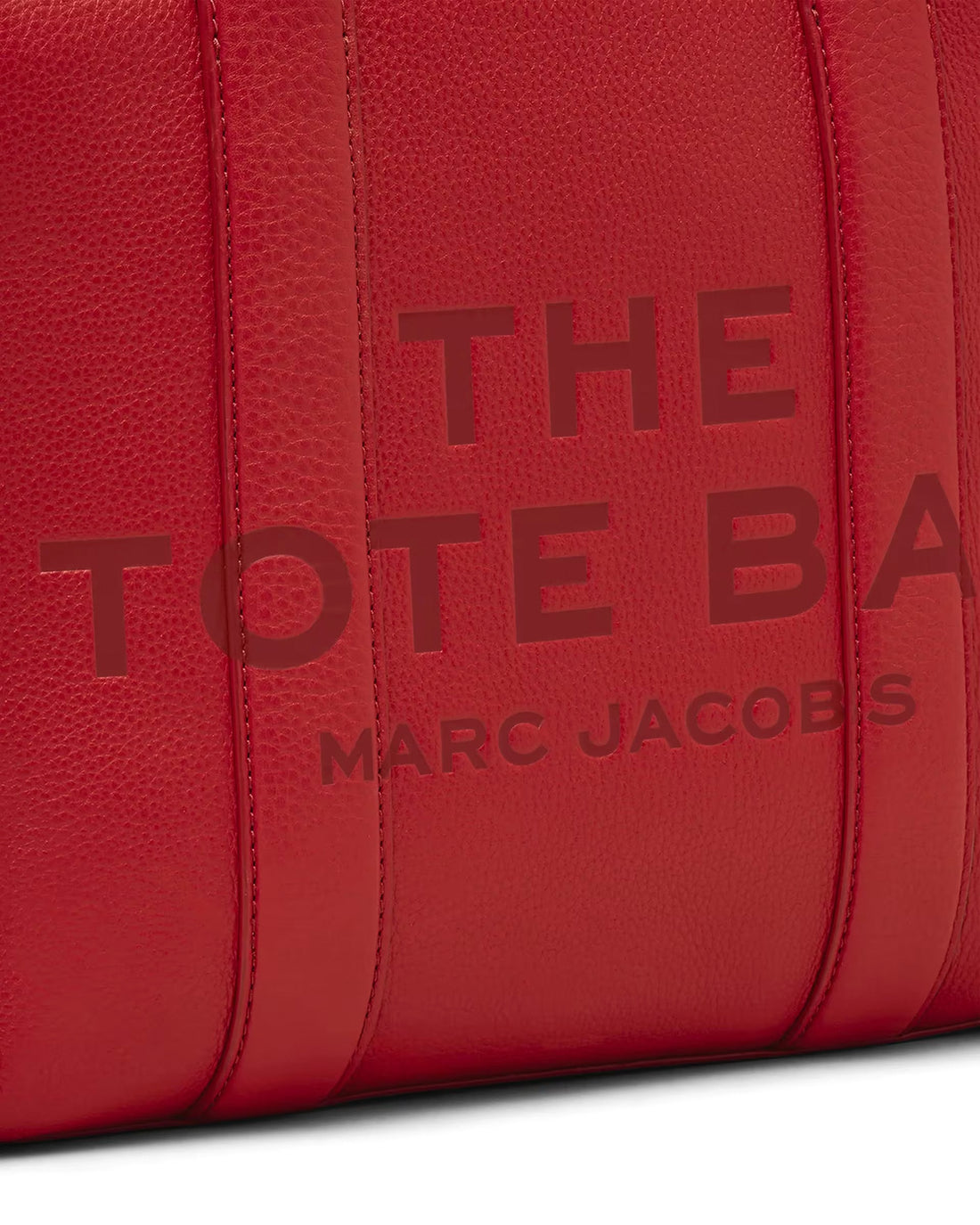 Marc Jacobs The Leather Medium Tote Bag - TRUE RED