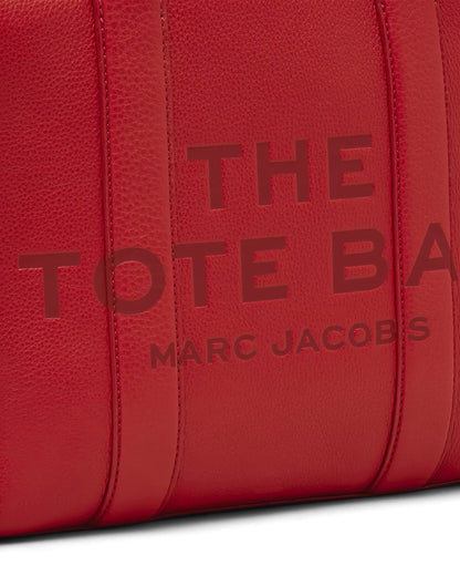 Marc Jacobs The Leather Medium Tote Bag - TRUE RED