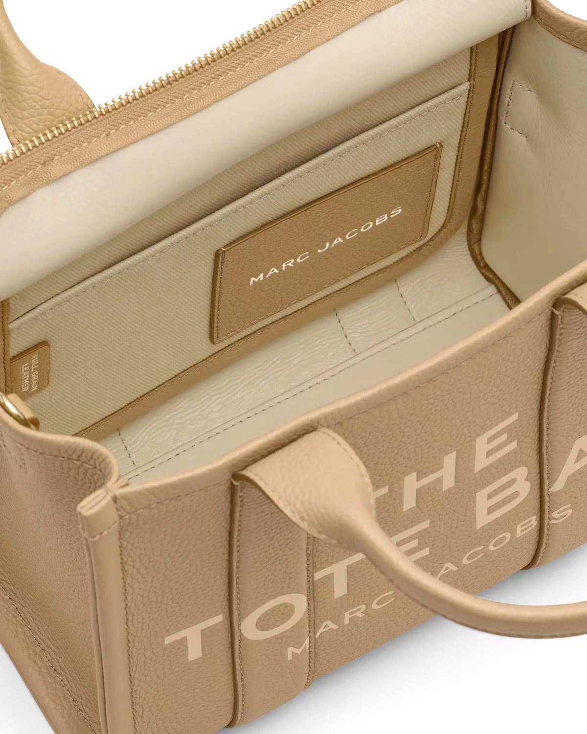Marc Jacobs The Leather Small Tote Bag - CAMEL