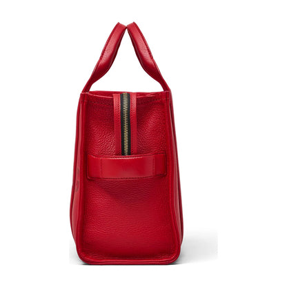Marc Jacobs The Leather Medium Tote Bag - TRUE RED