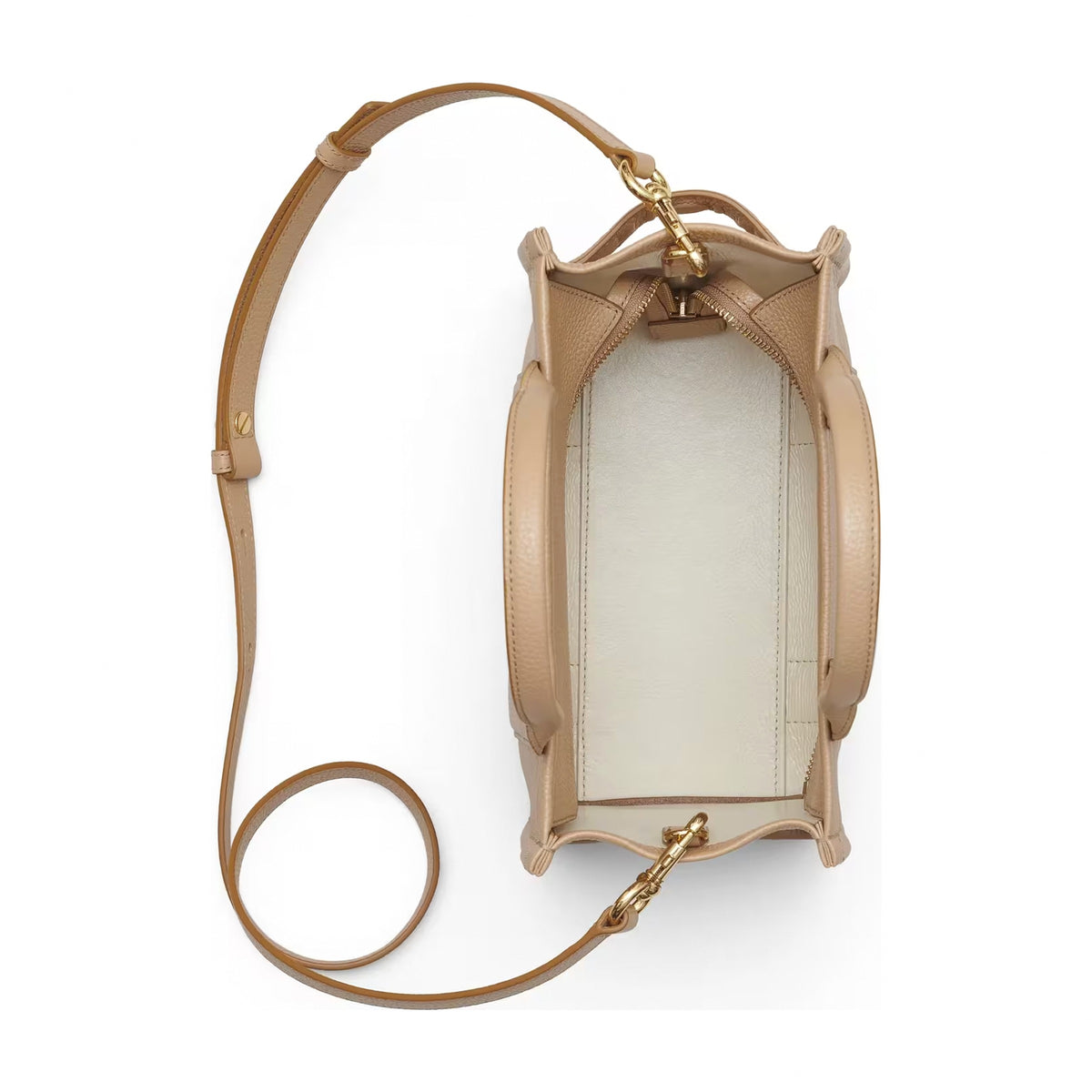 Marc Jacobs The Leather Small Tote Bag - CAMEL