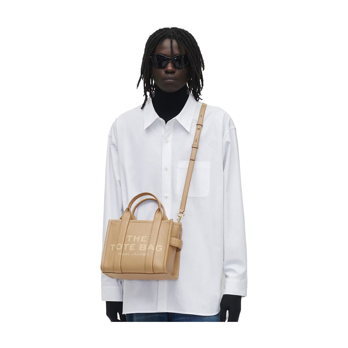 Marc Jacobs The Leather Small Tote Bag - CAMEL
