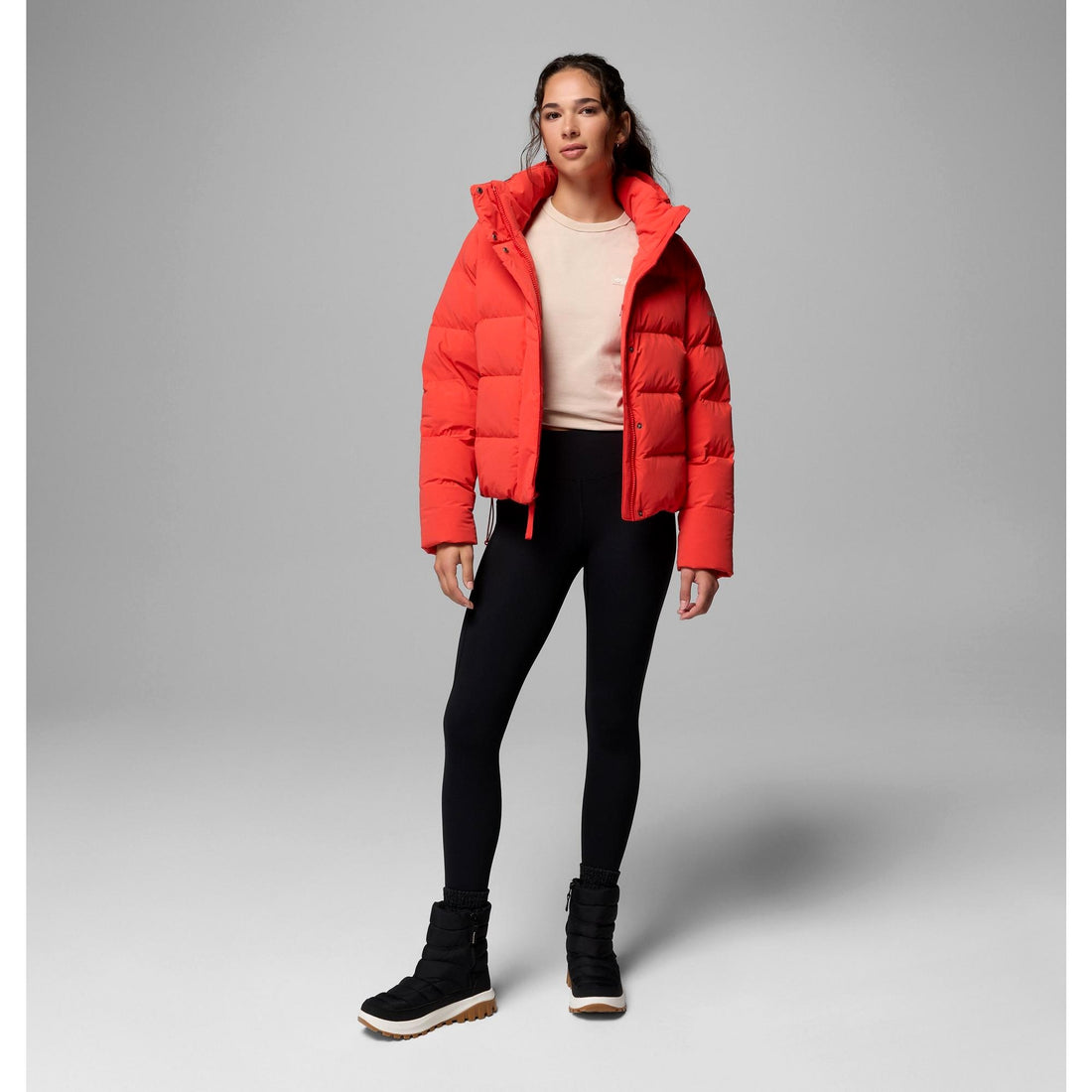Columbia Women's Amaze Puff Hooded Jacket - Poppy Red